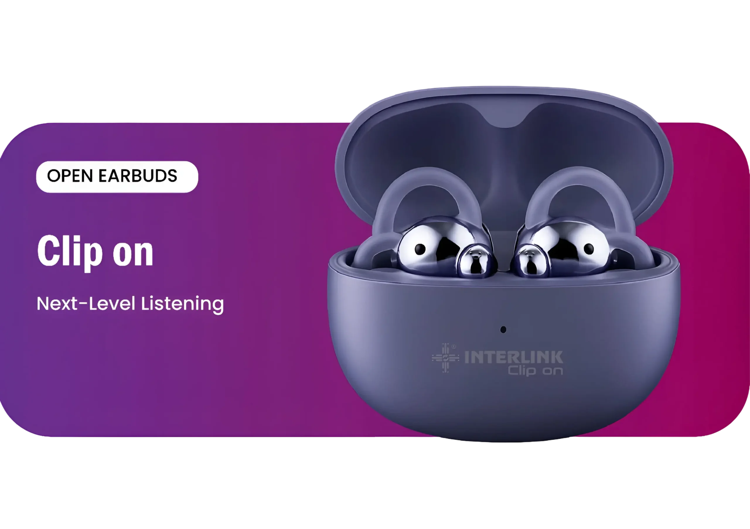 Interlink Clip On Earbuds