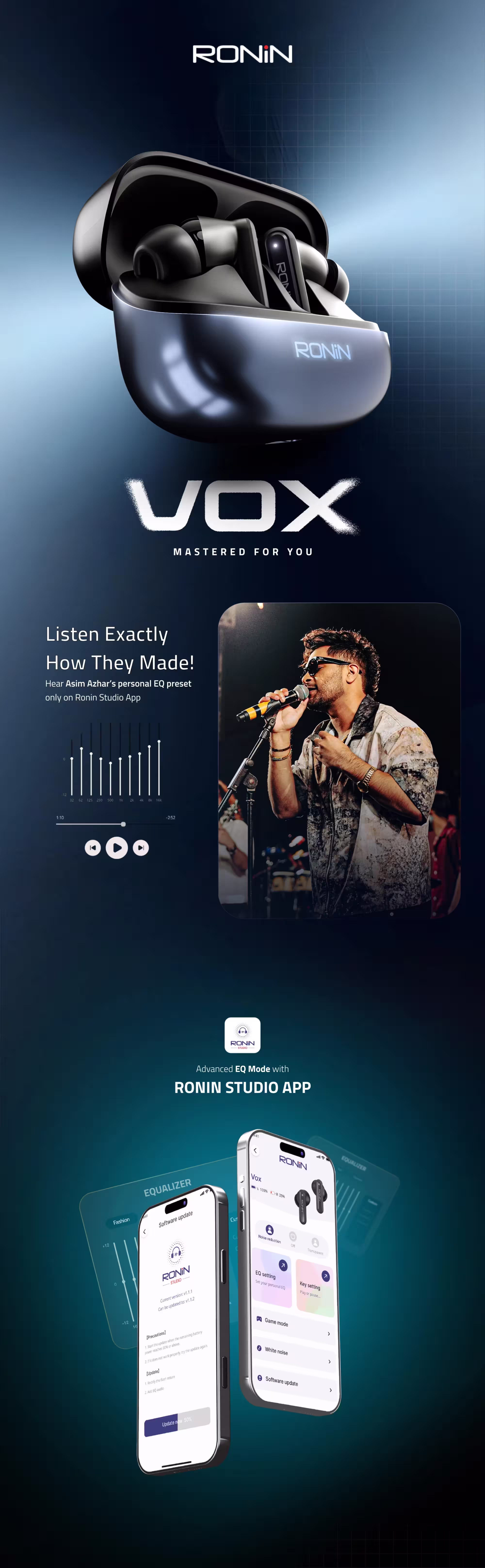 Ronin Vox Hybrid ANC Earbuds inforgraphics1