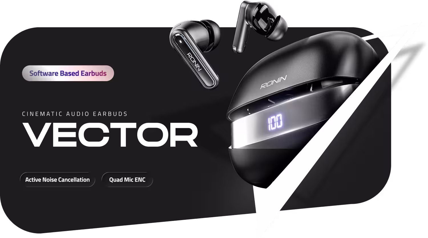 Ronin Vector earbuds card