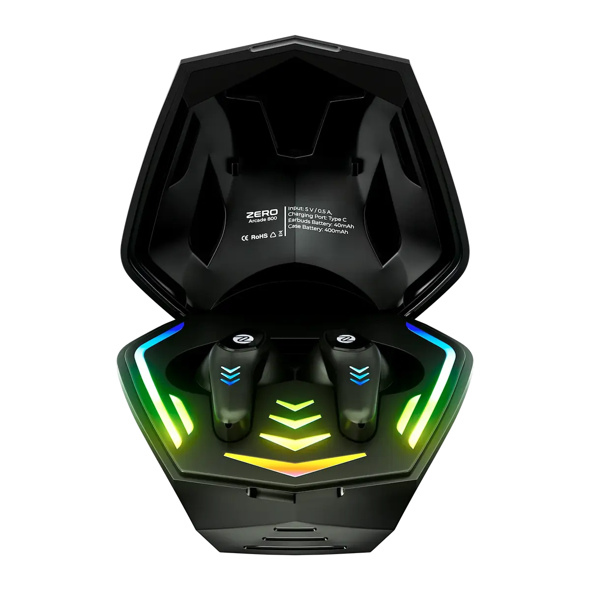 Zero Arcade 800 gaming earbuds in black