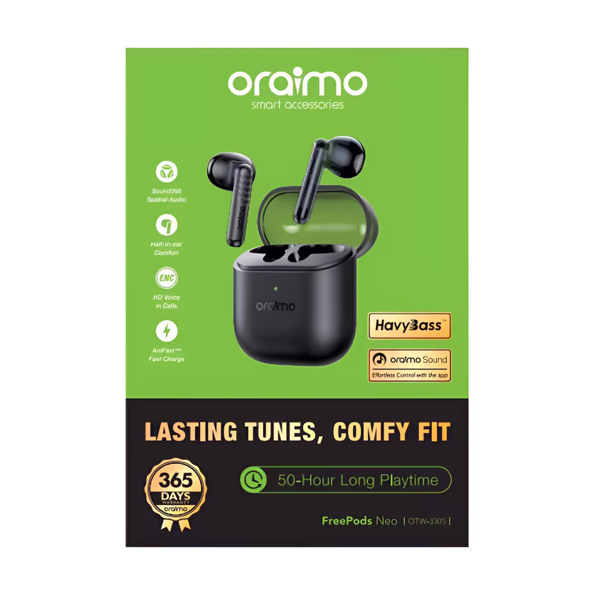 Oraimo FreePods Neo Earbuds box