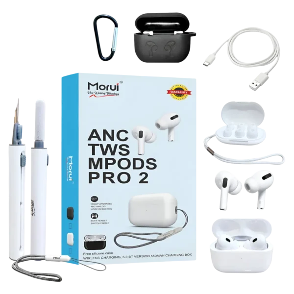 Morui MPODS PRO 2 ANC AirPods with all accessories