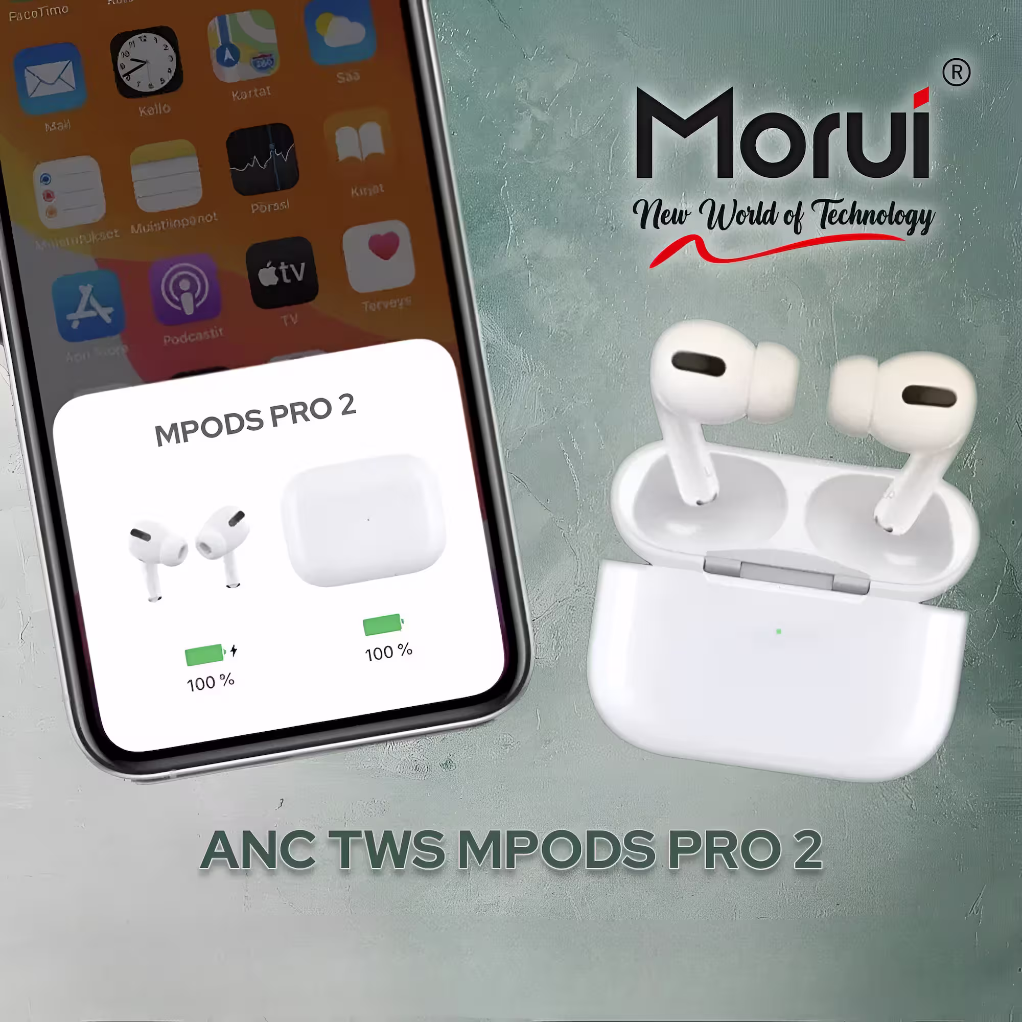 Morui MPODS PRO 2 AirPods with Popup