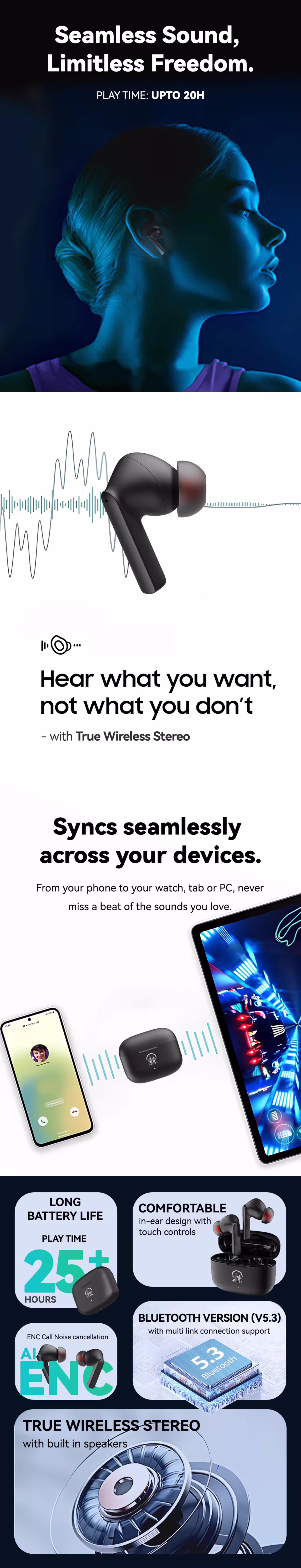 Taar Awaaz Buds infographic