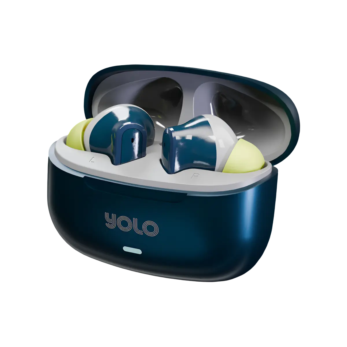 Yolo YoPod Tune Earbuds inside case