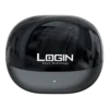 Login L-204 Kryos Earbuds black glossy design