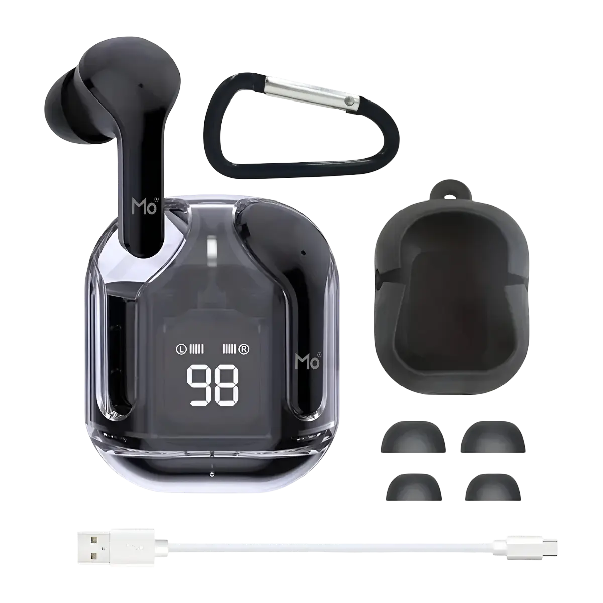 Morui MB-1 Earbuds package contents