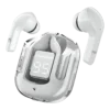 Morui MB-1 Transparent Case Earbuds in white