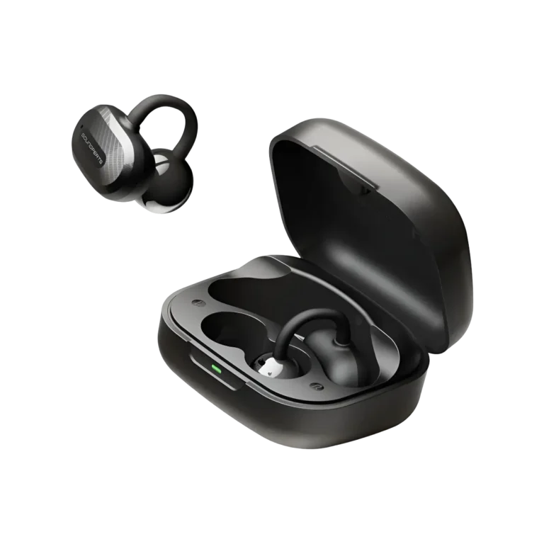 SoundPEATS Air Clip Earcuffs with open case