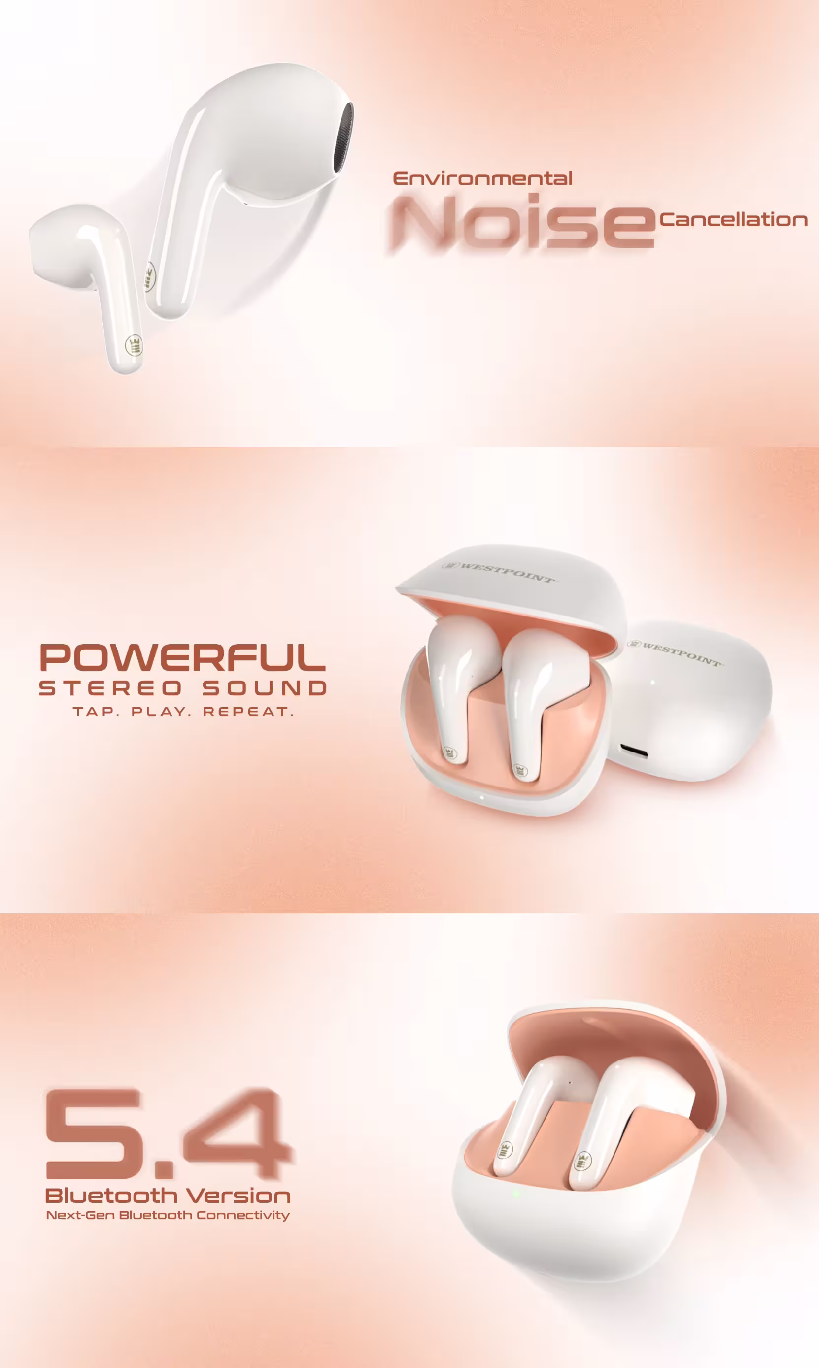 WestPoint WP-135 Earbuds Infographic