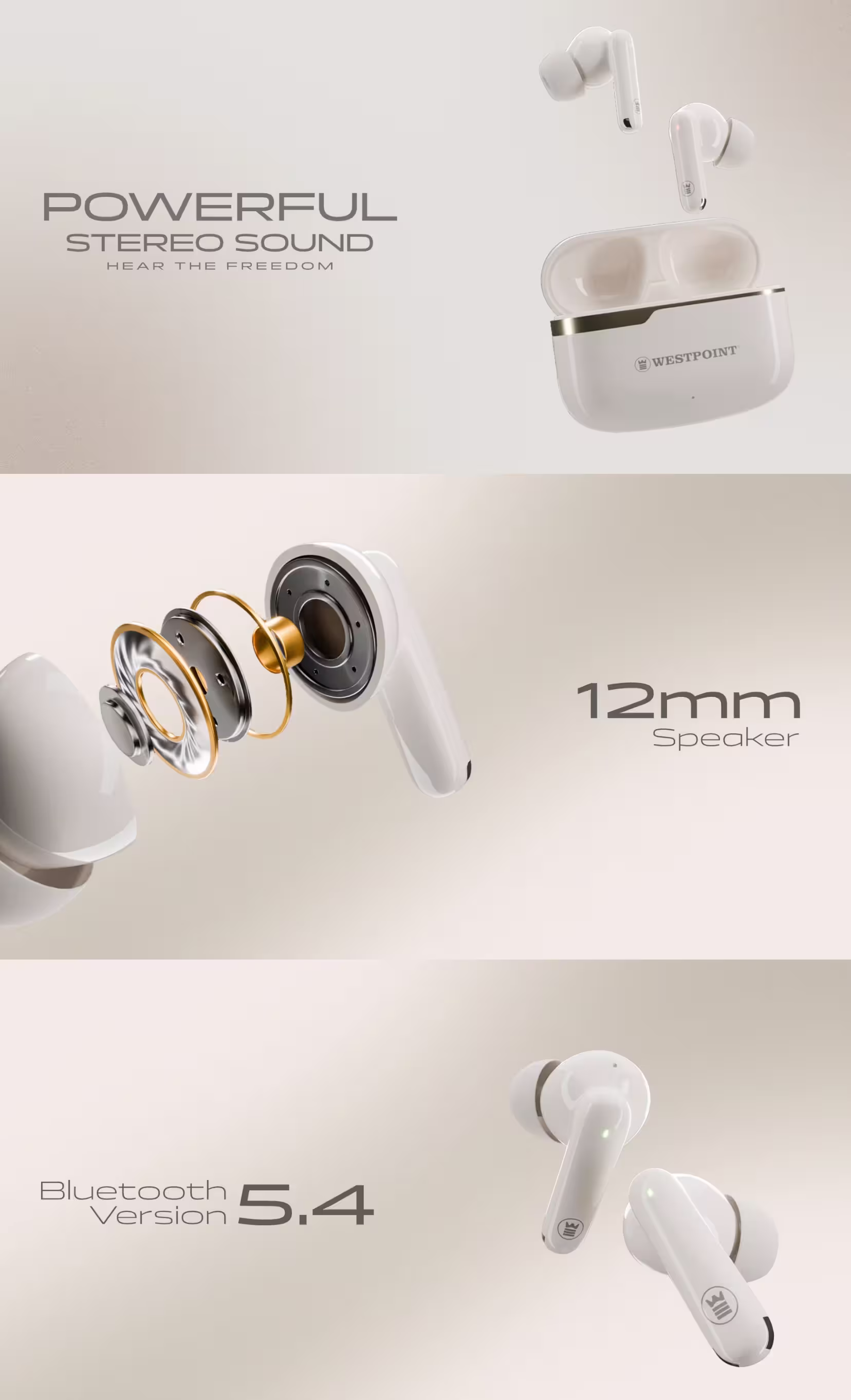  WestPoint WP-140 Earbuds infographic