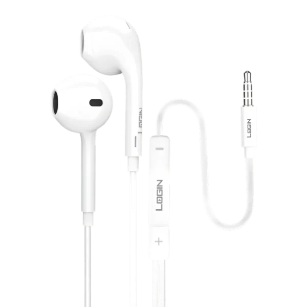 Login L-301 3-5mm Handsfree in white