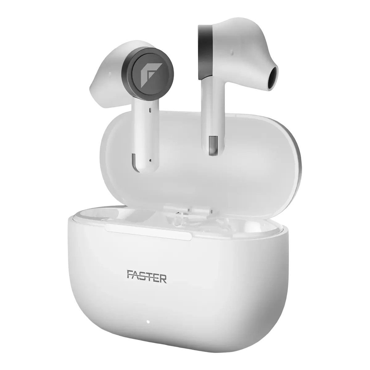 Faster Phoenix Earbuds in white