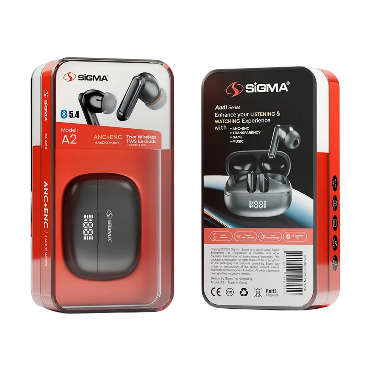Sigma Audi A2 Wireless Earbuds Box