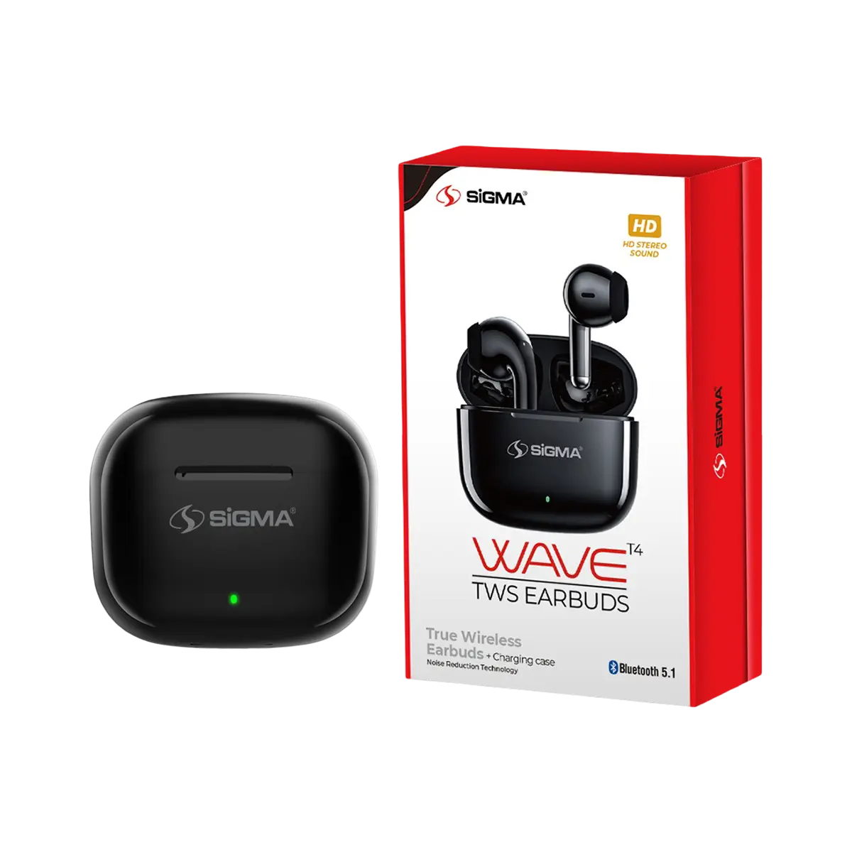 Sigma Wave T4 TWS Earbuds with 12mm Dynamic Drivers, ENC & 35H Playtime - Image 2