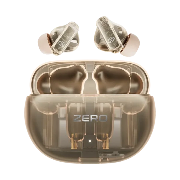 Zero Klarity Zbuds Transparent Earbuds Beige