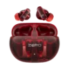 Zero Klarity Zbuds Transparent Earbuds Red