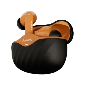 Audionic Trance Airbud 830 Earbuds Black and Orange