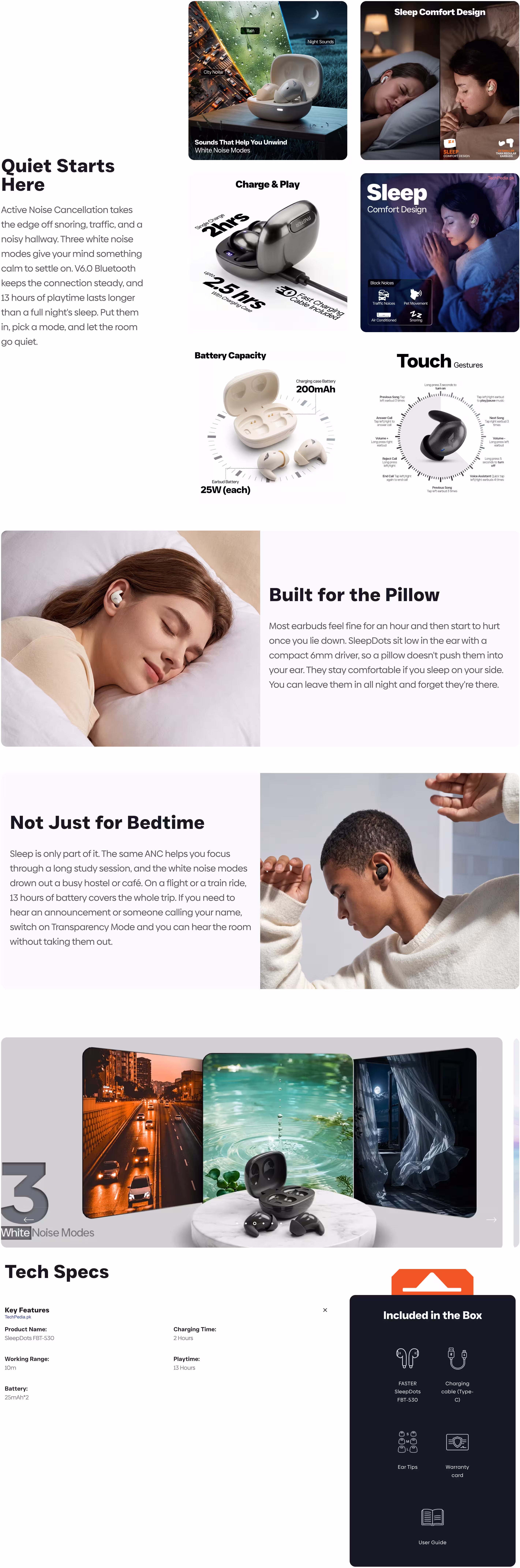 Faster Sleep Dots Earbuds Infographic